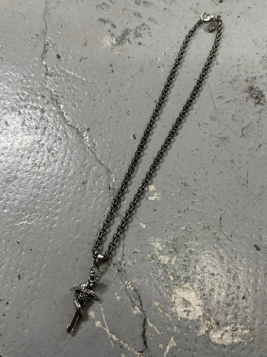 Balenciaga Sword Knight Pendant Necklace mViFXTo 6