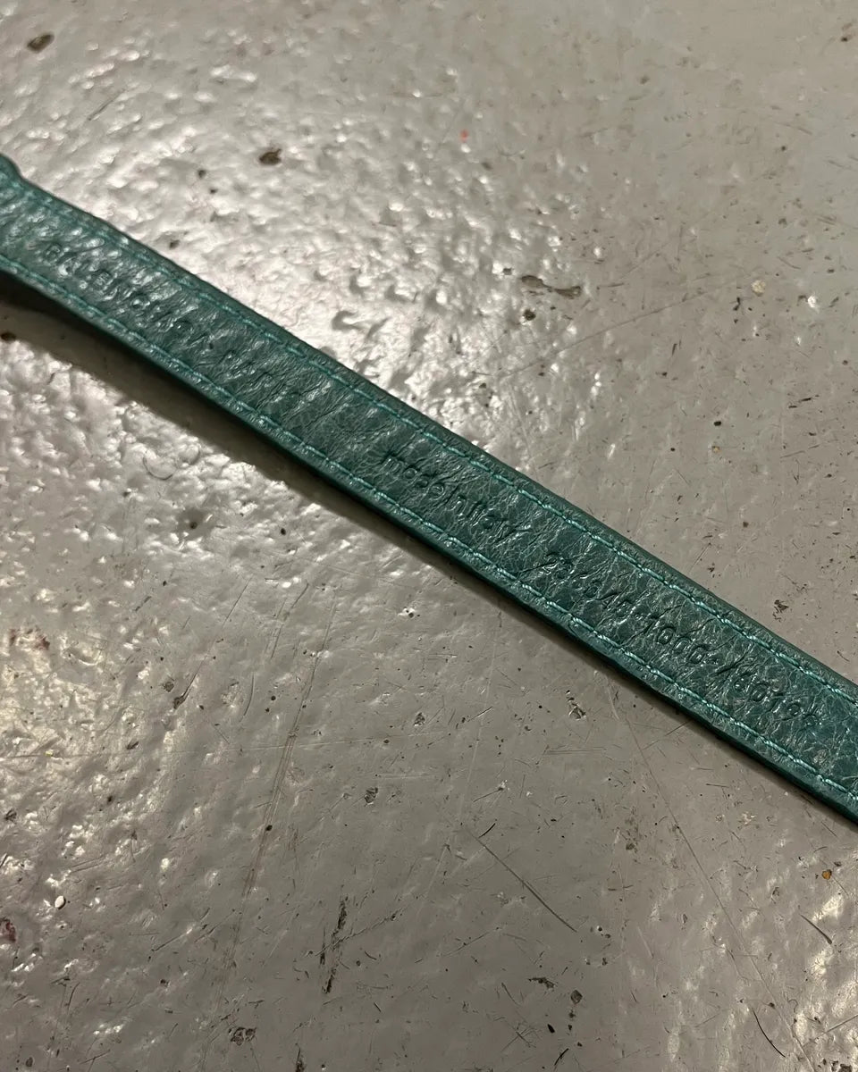 Balenciaga Turquoise Leather Gold Studded Bracelet jKHyqPi 6