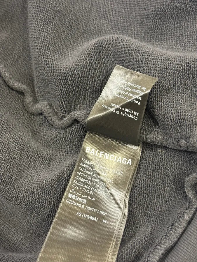 AW2024 Balenciaga Vogue Place Vendome Black Zip-up Hoodie FjmuDSF 8