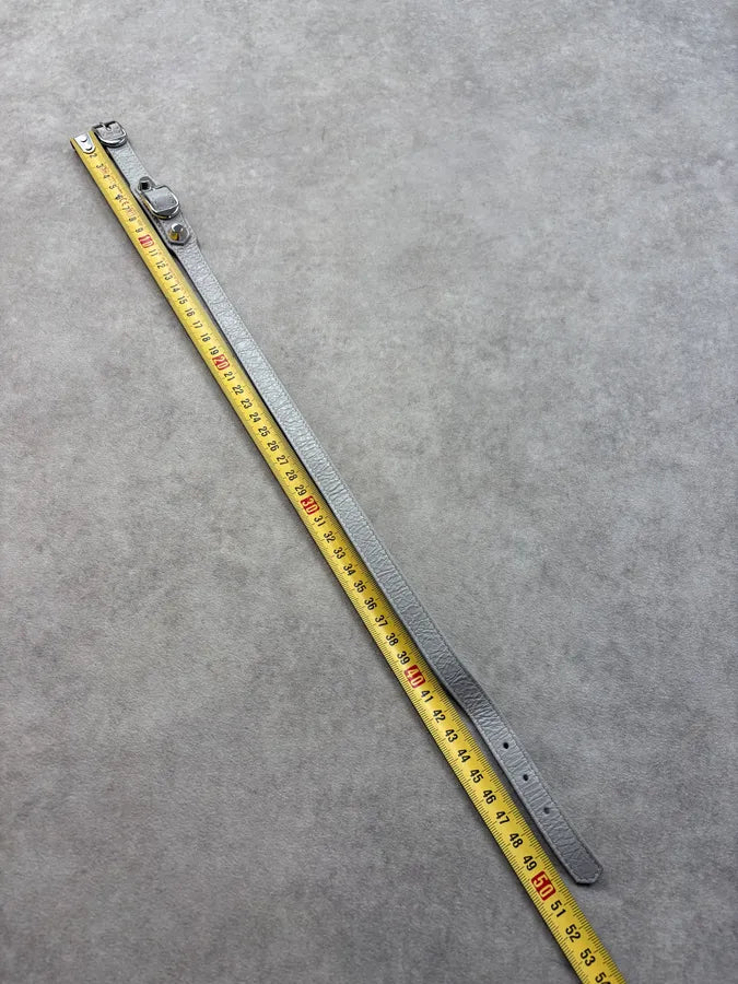 Balenciaga White City Studded Leather Bracelet EmTrXec 5