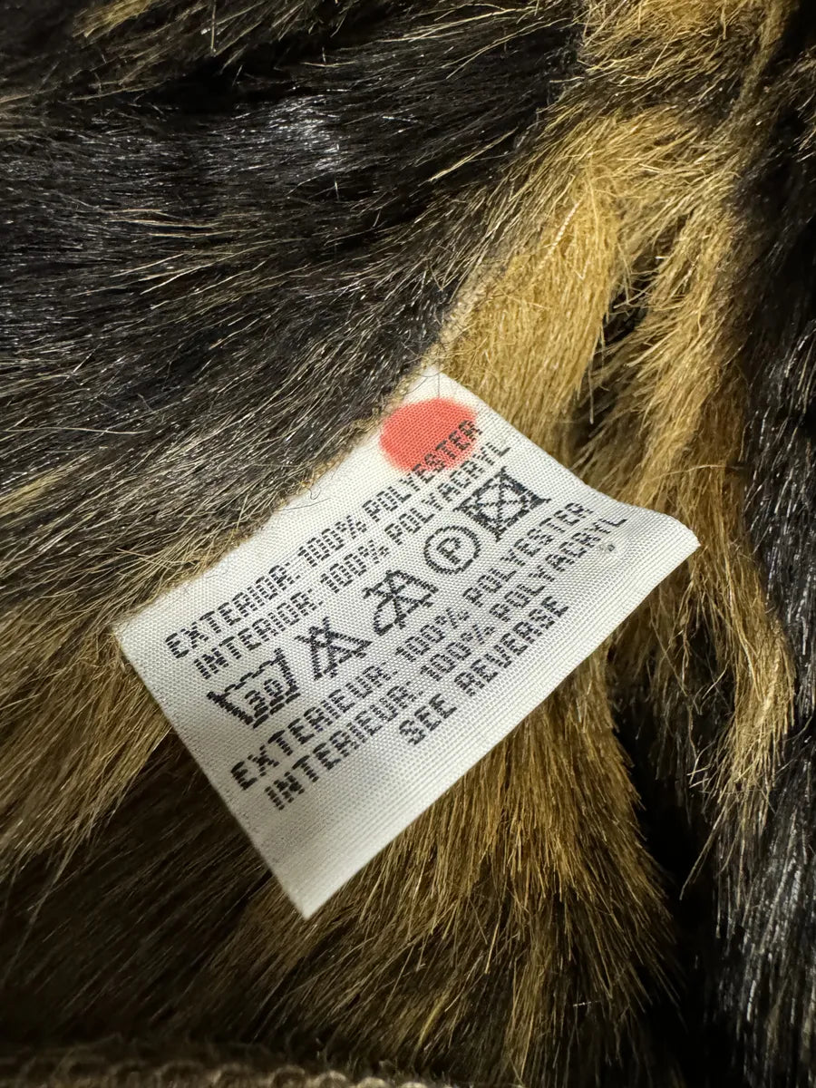 Balmain Beige Camel Faux Fur Premium Trench Coat VNrwCmH 9