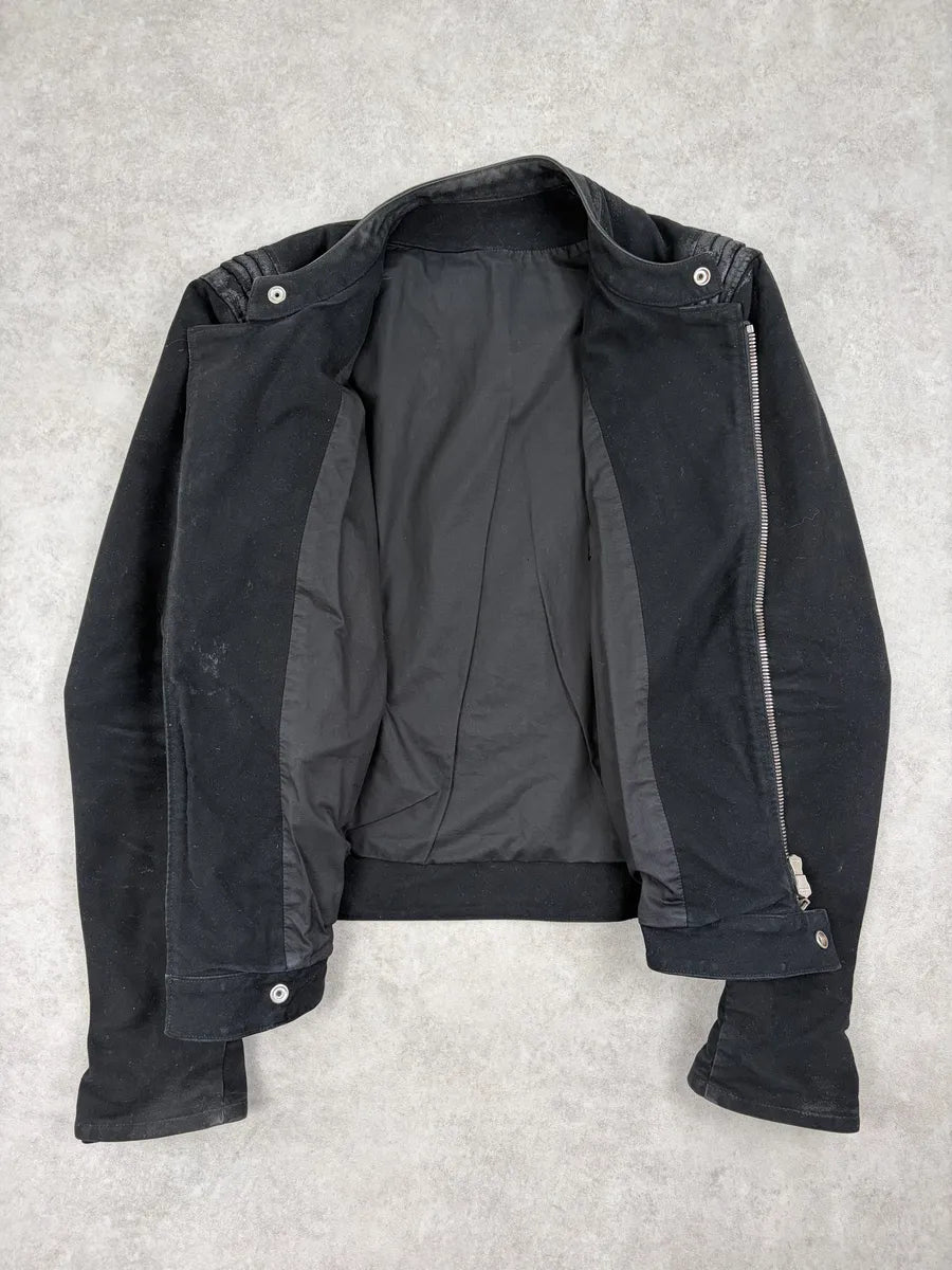 AW2015 Balmain Biker Waxed Asymmetrical Jacket xujtGJz 6