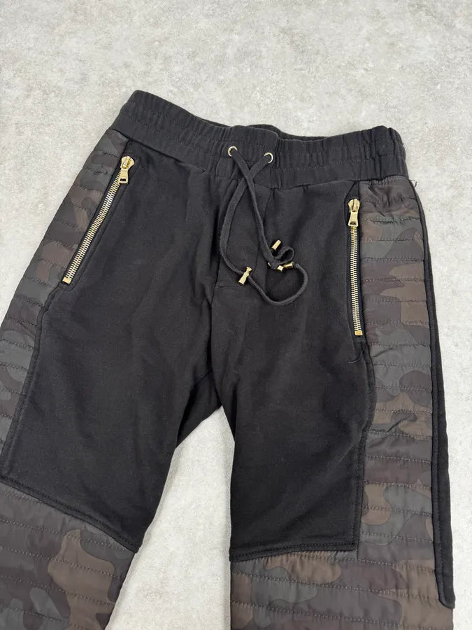 Balmain Black & Camo Padded Slim Jogger Pants WcQMcwq 5
