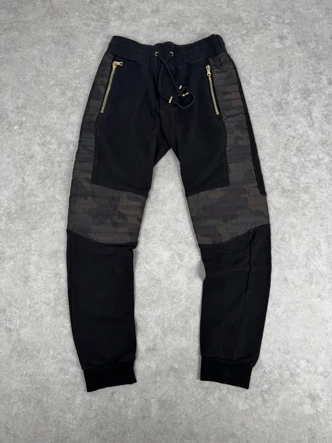 Balmain Black & Camo Padded Slim Jogger Pants WcQMcwq 0