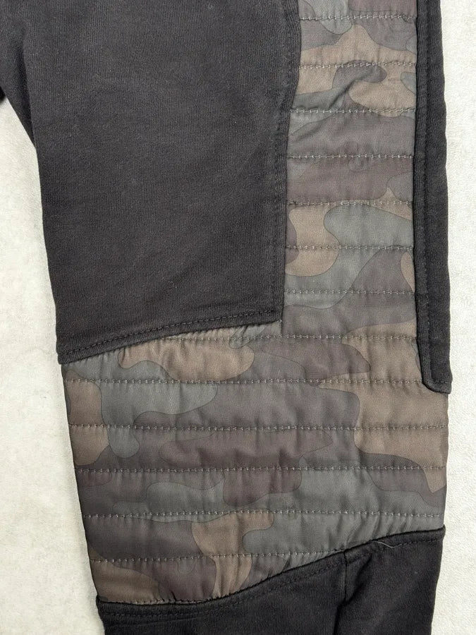 Balmain Black & Camo Padded Slim Jogger Pants WcQMcwq 7
