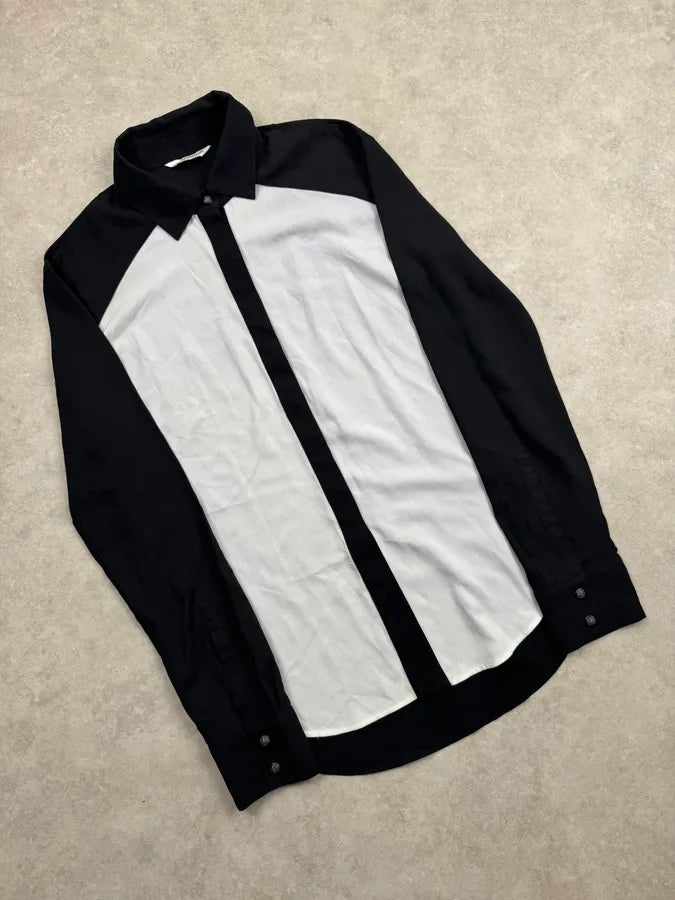 SS2013 Pierre Balmain Black & White Classy Shirt UxTQORF 1