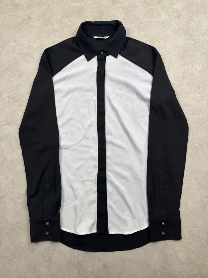 SS2013 Pierre Balmain Black & White Classy Shirt UxTQORF 0