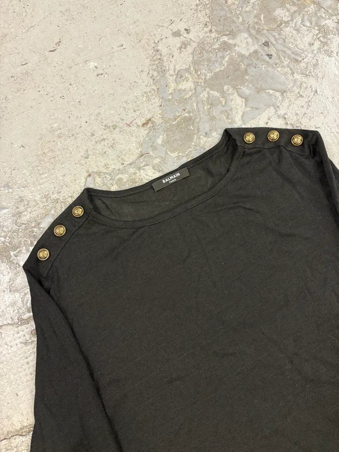 Balmain Black Buttoned Longsleeves SkSwUzl 3