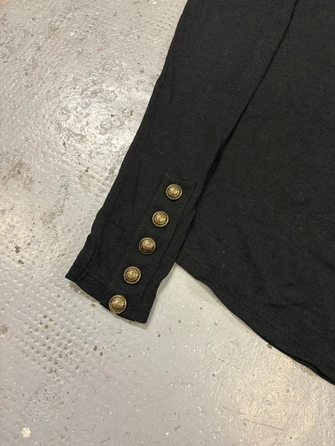 Balmain Black Buttoned Longsleeves SkSwUzl 4
