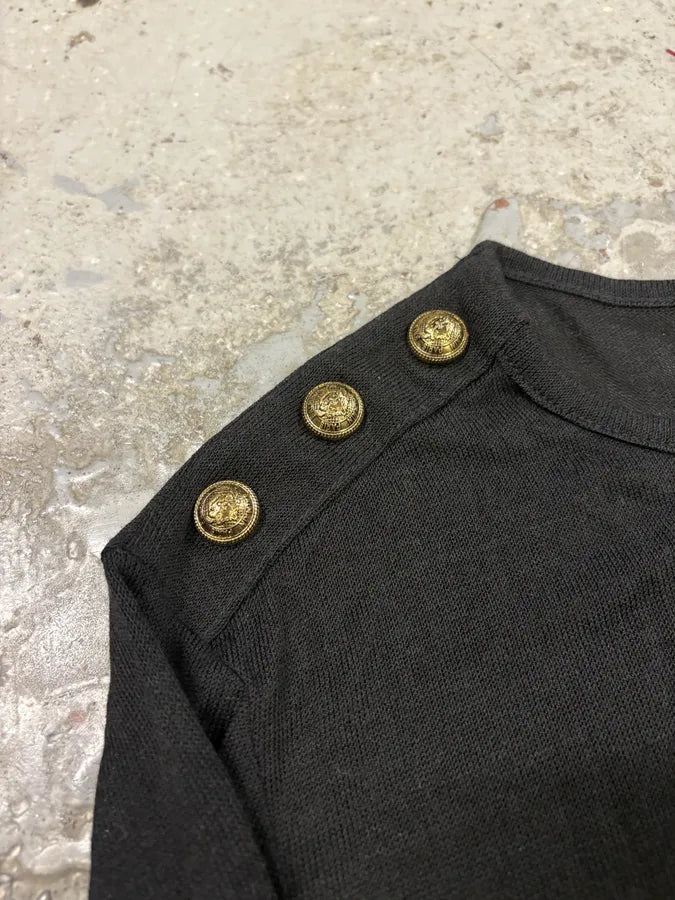 Balmain Black Buttoned Longsleeves SkSwUzl 5