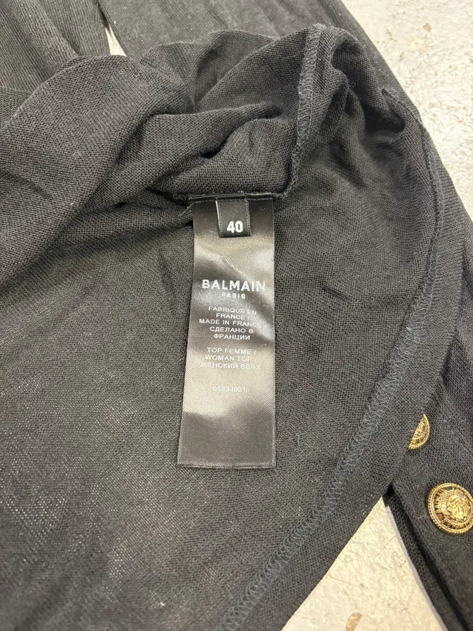 Balmain Black Buttoned Longsleeves SkSwUzl 7