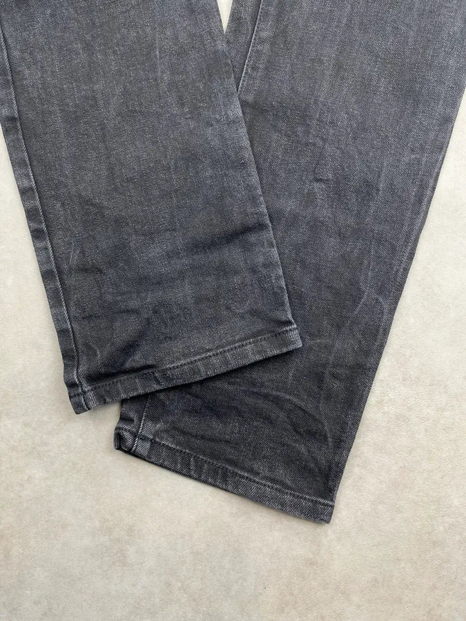 2010s Balmain Black Denim Biker Jeans xLyMenp 7