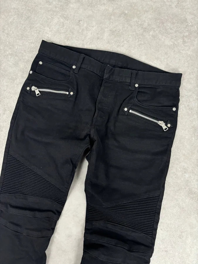 Balmain Black Slim Denim Jeans RioovWU 4