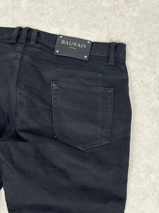 Balmain Black Slim Denim Jeans RioovWU 7