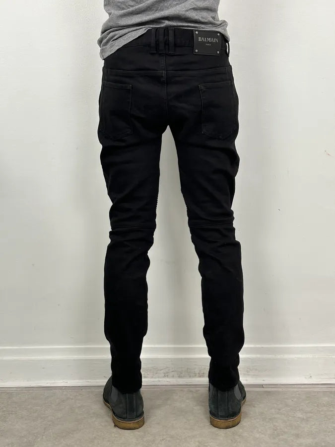 Balmain Black Slim Denim Jeans RioovWU 3