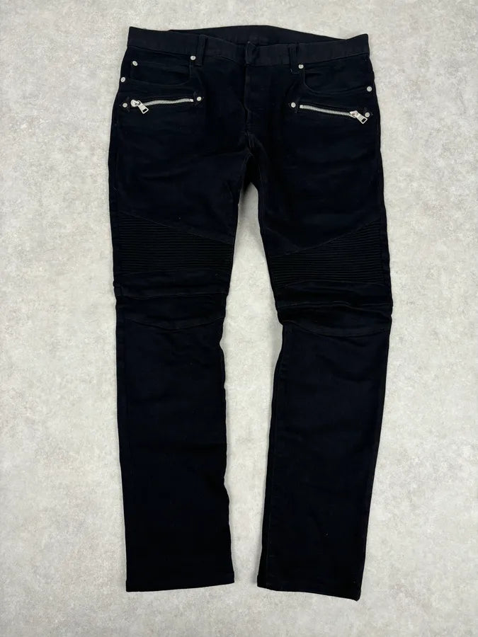Balmain Black Slim Denim Jeans RioovWU 0