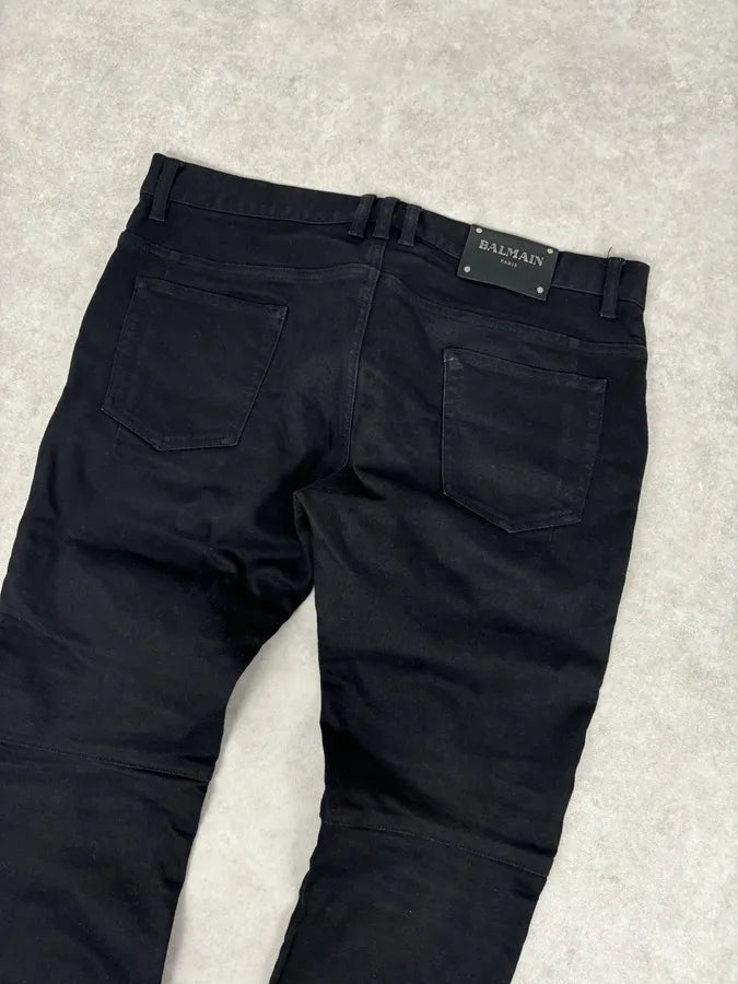 Balmain Black Slim Denim Jeans RioovWU 6