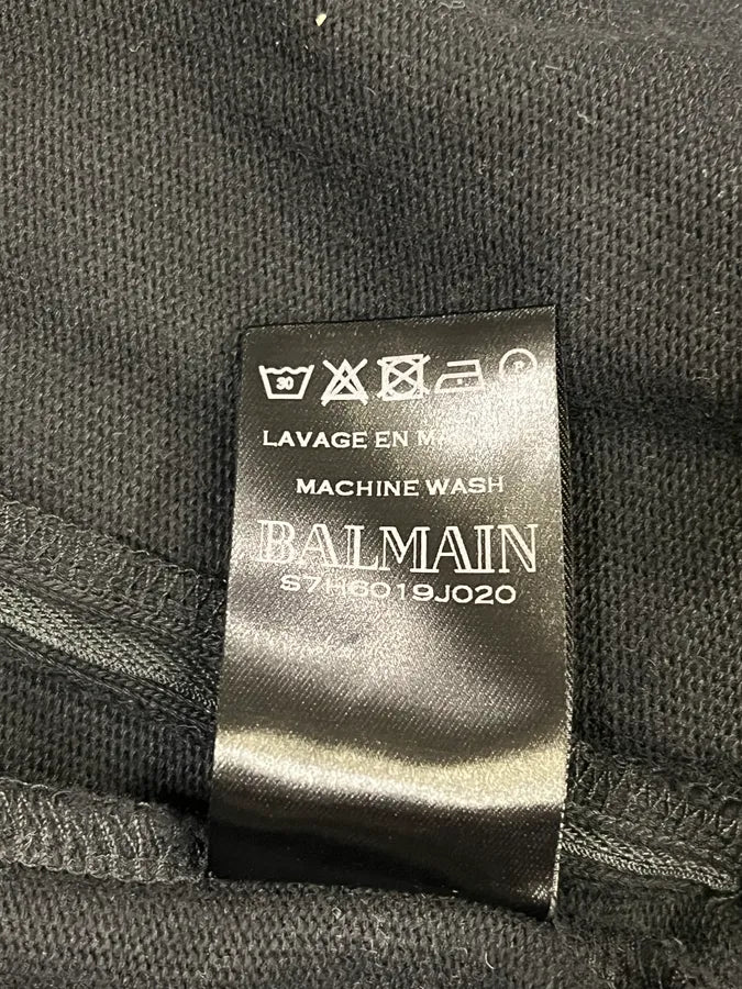 SS2017 Balmain Black Laced Biker Zip-up Hoodie YASPXYV 10