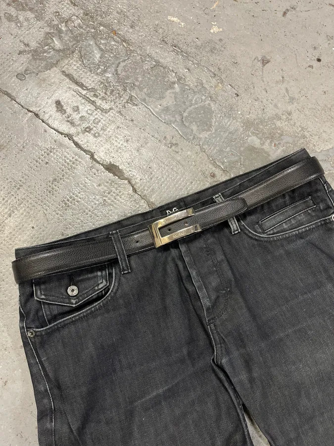 Balmain Black Leather Premium Belt Pcsbbyz 1