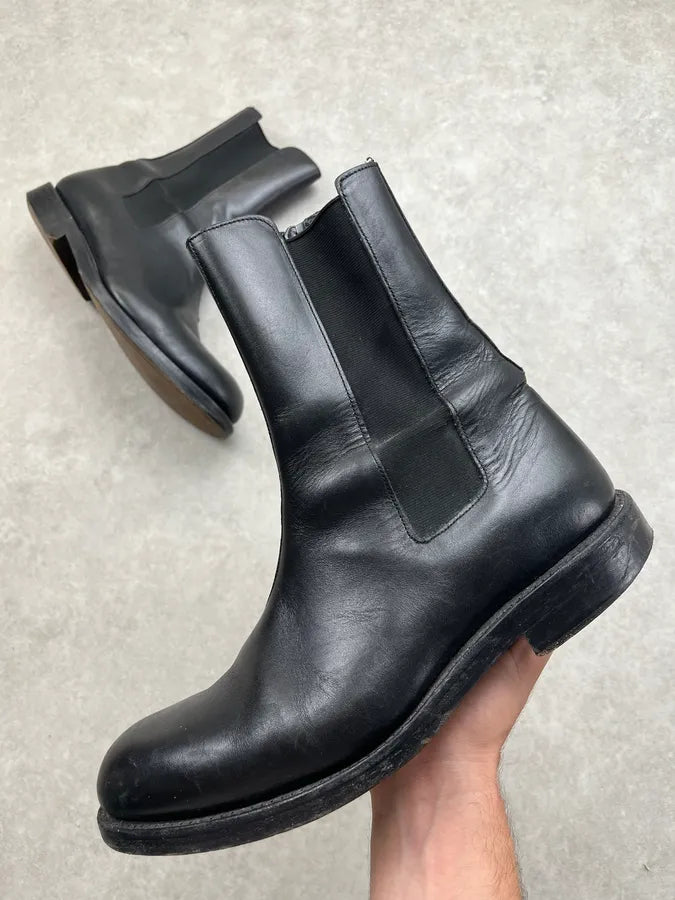 Balmain Black Leather Zip Chelsea Boots xVSnQEB 0