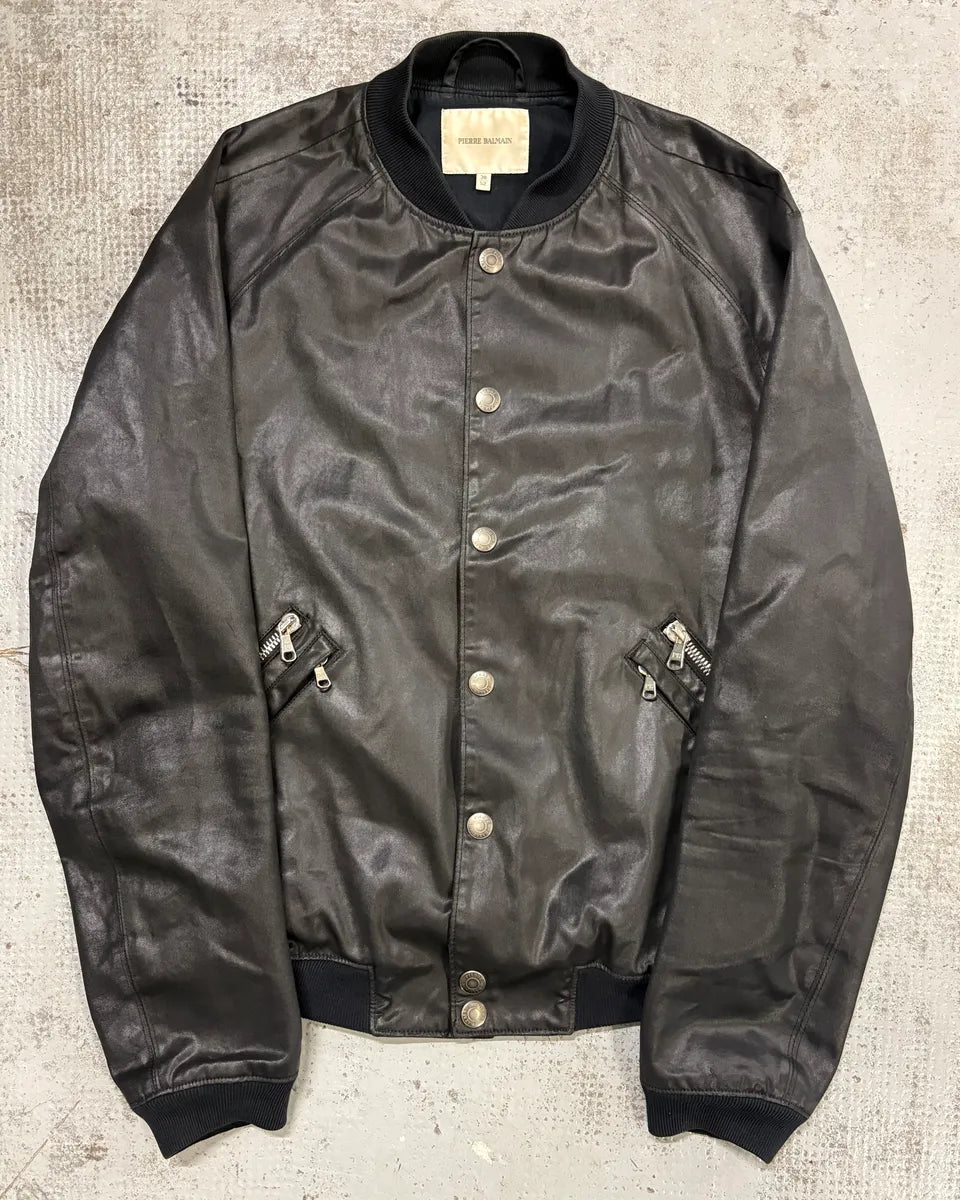 AW2012 Balmain Black Dark Bomber Jacket coYQIYc 0
