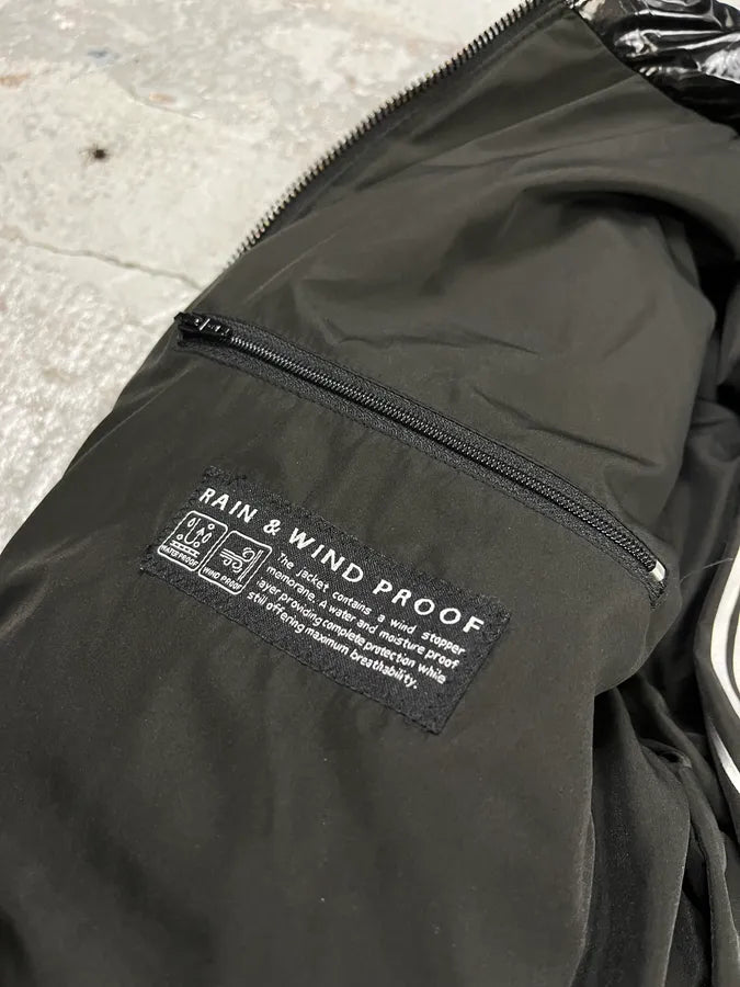 Balmain Black Red & White Mulicolor Puffer Jacket MfUMFal 12