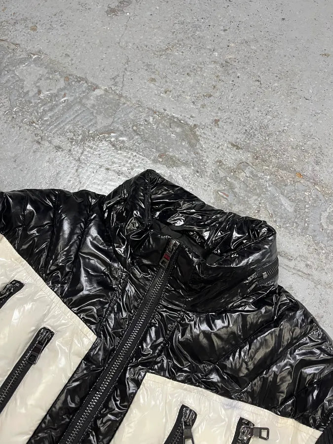 Balmain Black Red & White Mulicolor Puffer Jacket MfUMFal 4