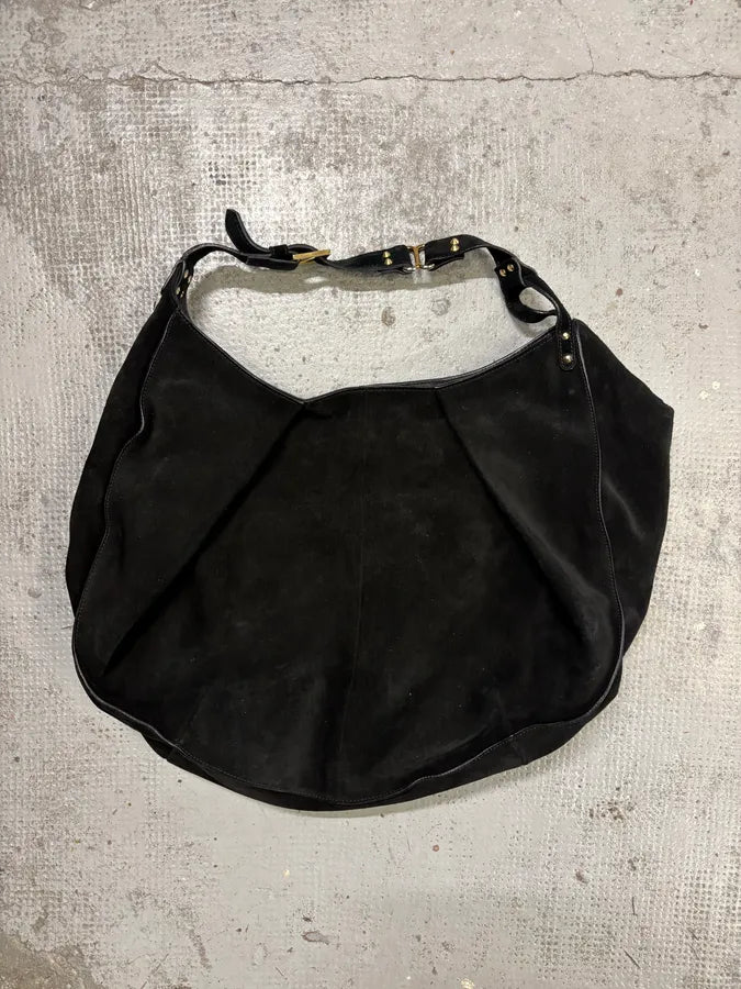 Balmain Black Suede Hobo Bag Shoulder Bag  zIiuiYM 2