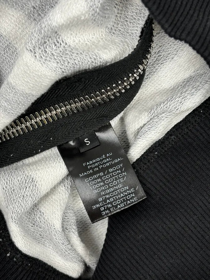 Balmain Black & White USA Flag Contemporary Zip Sweater ctGeuAt 10
