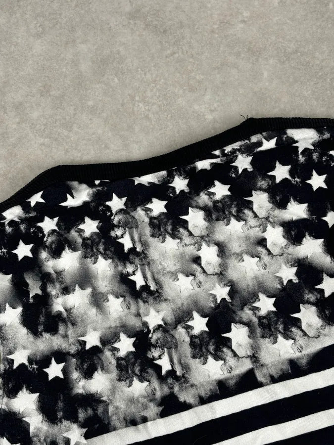 Balmain Black & White USA Flag Contemporary Zip Sweater ctGeuAt 6