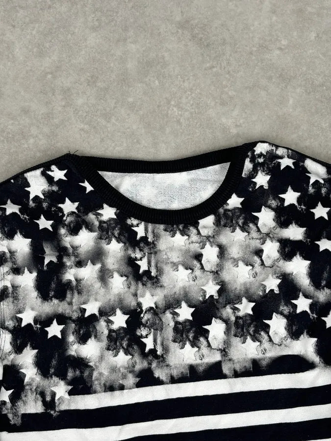 Balmain Black & White USA Flag Contemporary Zip Sweater ctGeuAt 4