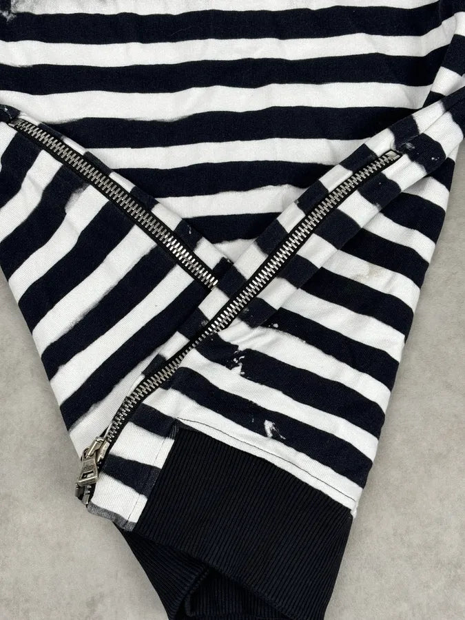 Balmain Black & White USA Flag Contemporary Zip Sweater ctGeuAt 9