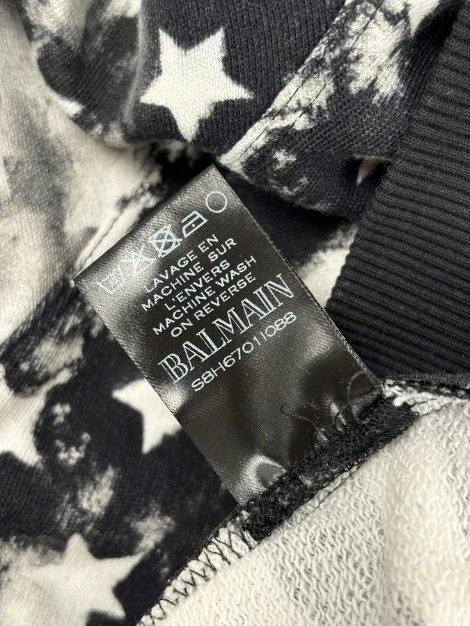 Balmain Black & White USA Flag Contemporary Zip Sweater ctGeuAt 11