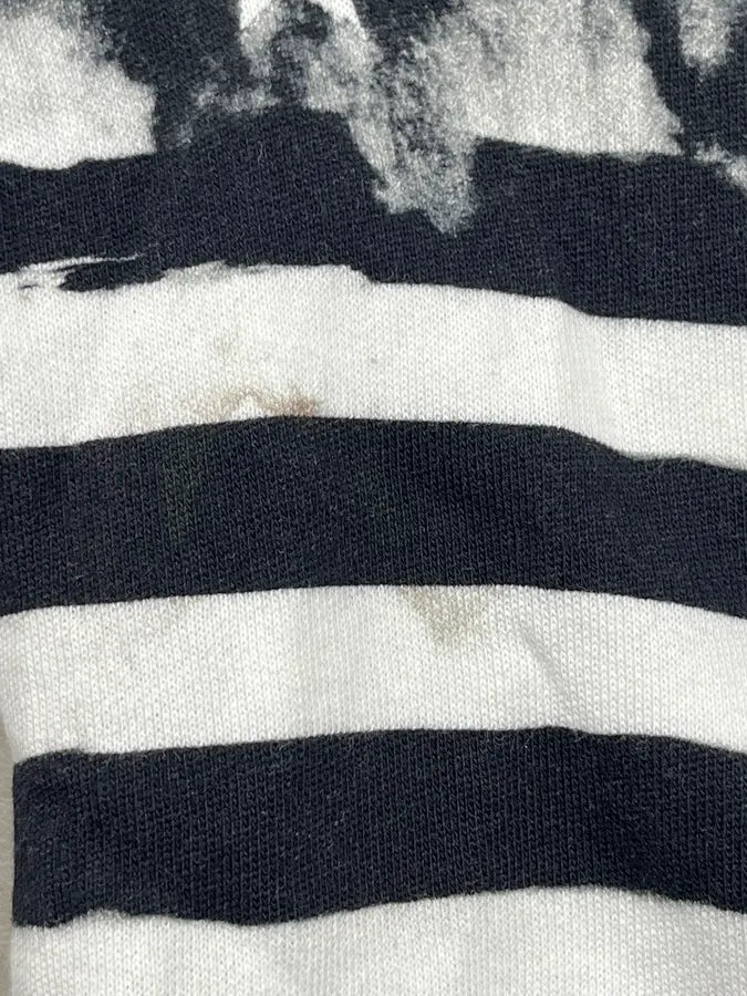 SS2018 Balmain Black & White Flag Star Striped Side Zip Sweater hCUAraX 10