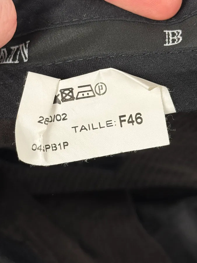 Balmain Black Wool Tailored Pants UlaKoVg 9