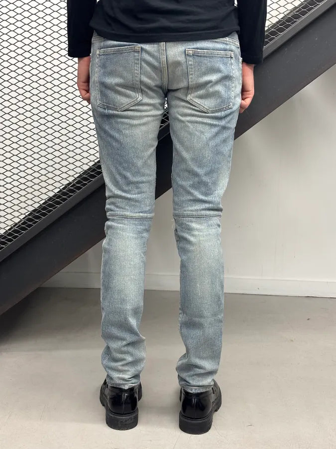 SS2011 Balmain Blue Denim Slim Jeans yGONfsb 4