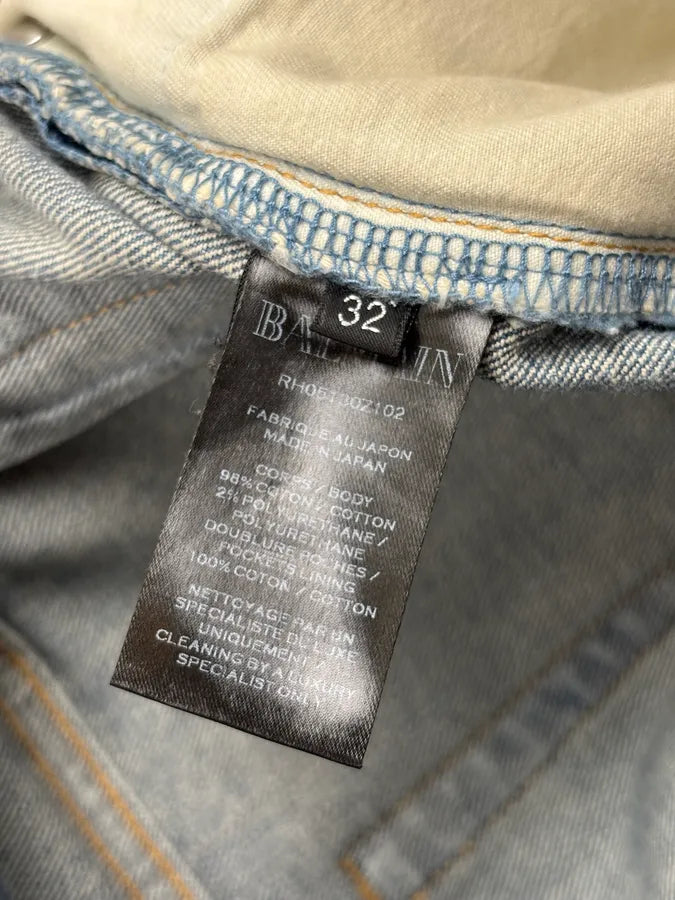 SS2011 Balmain Blue Denim Slim Jeans yGONfsb 12