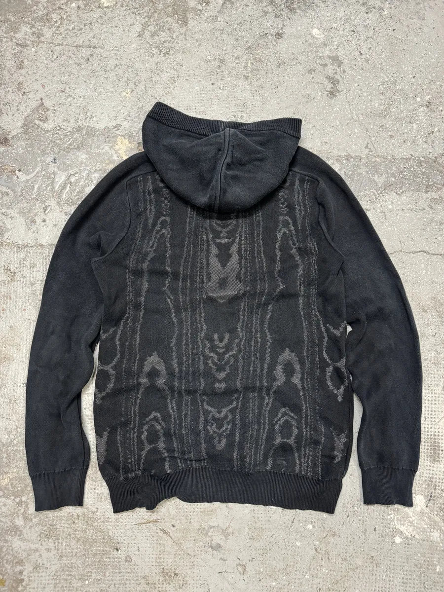 Balmain Dark Marble Effect Light Zip-up Sweater (S/M) DkOFRLp 1