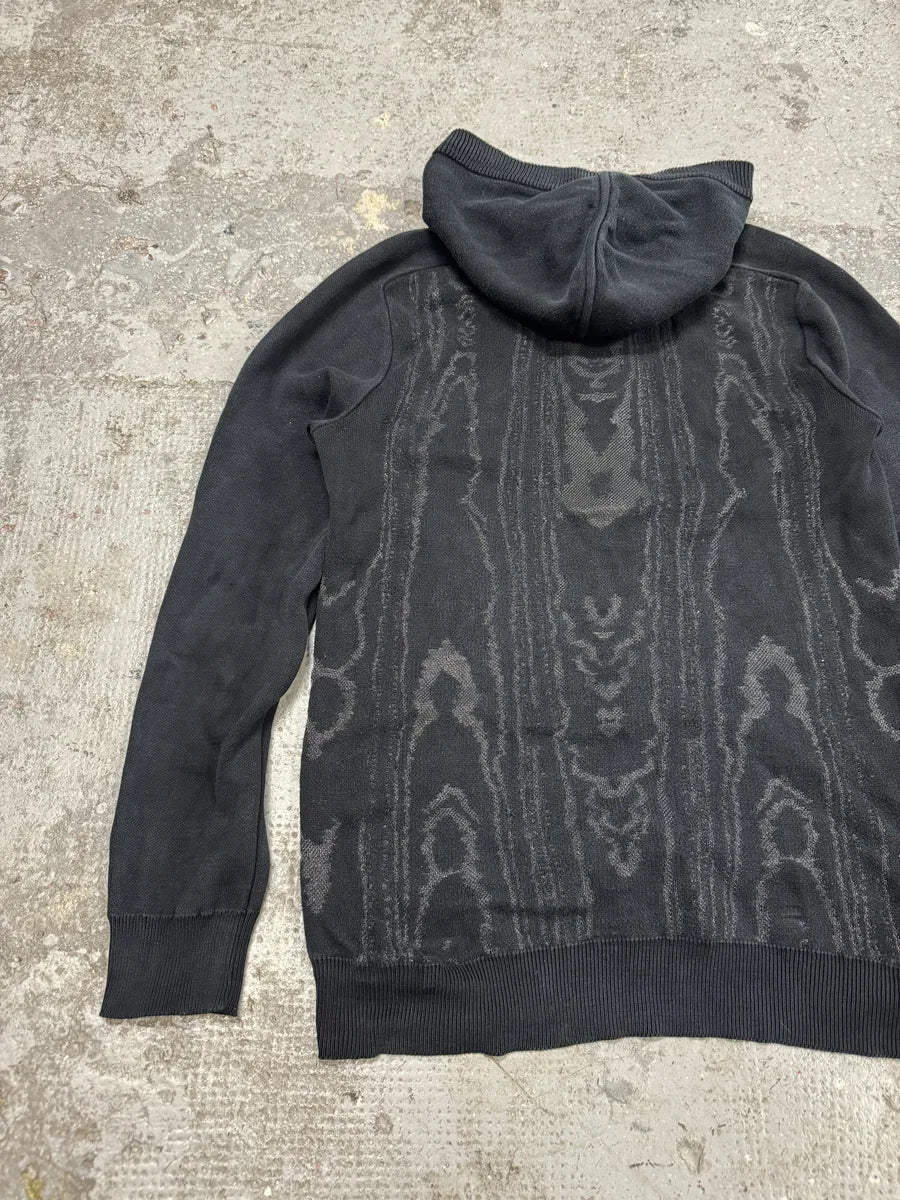 Balmain Dark Marble Effect Light Zip-up Sweater (S/M) DkOFRLp 5