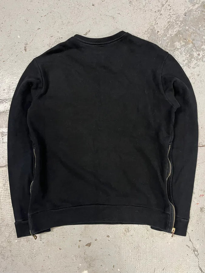 Balmain Graphic Crazy Animals Black Sweater bjsfCaj 5