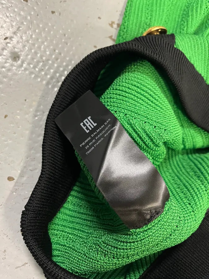 Balmain Green Buttoned Skirt hxuYckE 10