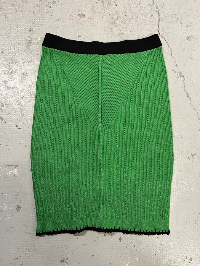 Balmain Green Buttoned Skirt hxuYckE 4