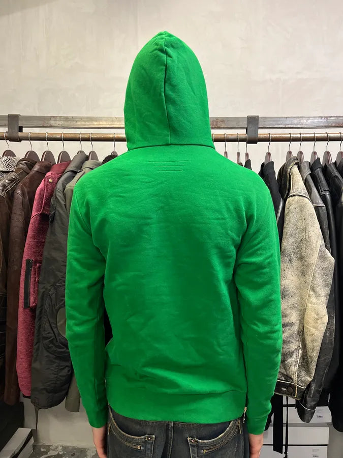 Balmain Green Side Zips Hoodie Sweater yGbUNSQ 2