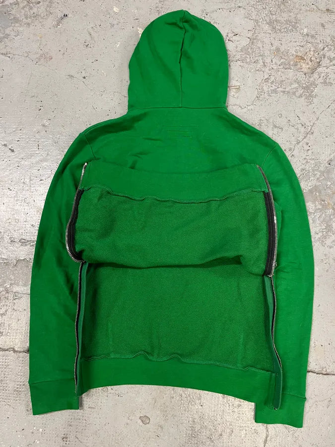 Balmain Green Side Zips Hoodie Sweater yGbUNSQ 6