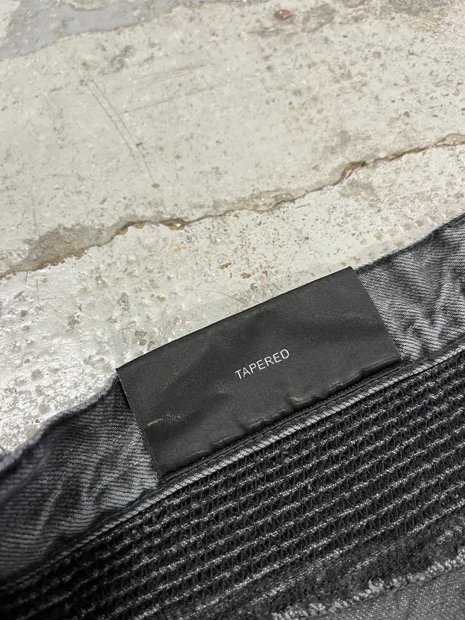 Balmain Grey Biker Denim Jeans qadhoxW 9