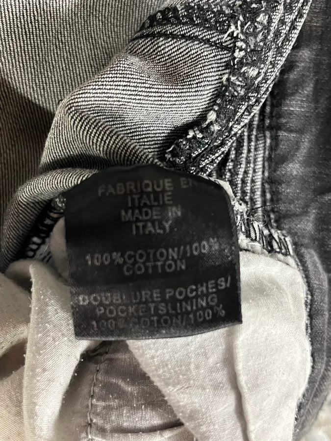Balmain Grey Contemporary Biker Denim Jeans NiGxbbt 12