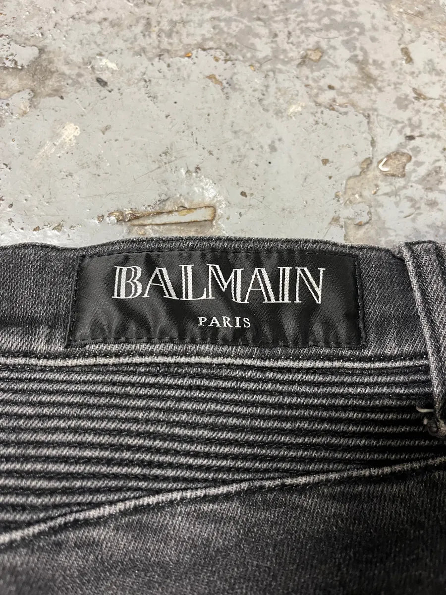 Balmain Grey Denim Jeans xrxbHOD 8