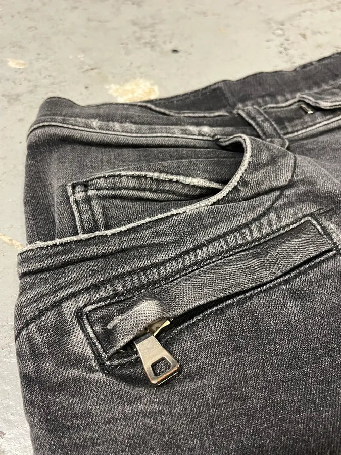 Balmain Grey Denim Jeans xrxbHOD 4