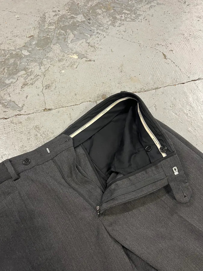 Balmain Grey Wool Classy Tailored Pants xXlADCR 8