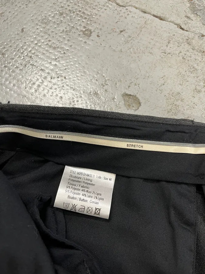 Balmain Grey Wool Classy Tailored Pants xXlADCR 9